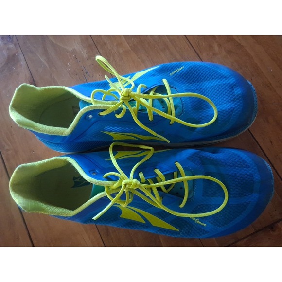 Altra Womens Duo Blue Yellow Road Running Shoes Lace Up Low Top Sz 9.5 - Picture 2 of 9